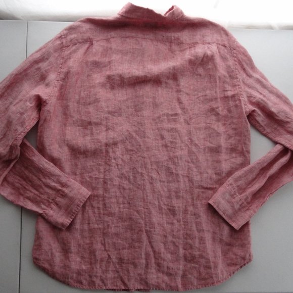 NWT J. Crew XL Slim Red 100% Linen L/S Button Down - Picture 8 of 8